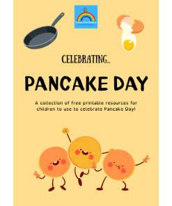 Sample page from free Pancake Day printable.