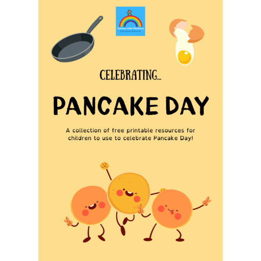 Sample page from free Pancake Day printable.