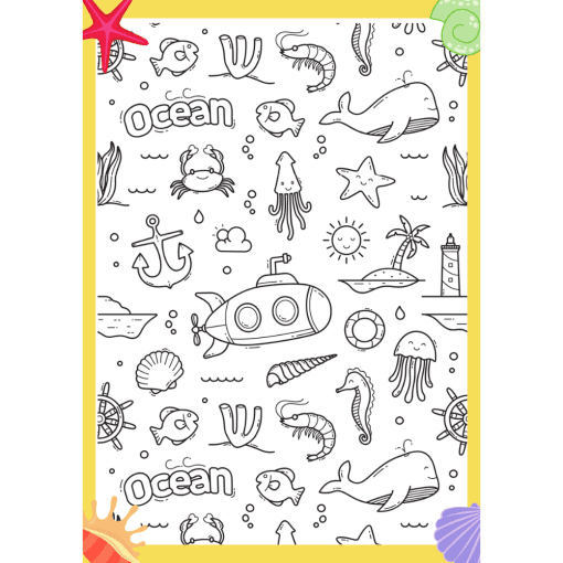 Holiday colouring page for children.