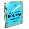 Blue Holiday Activity Pack for children book cover.