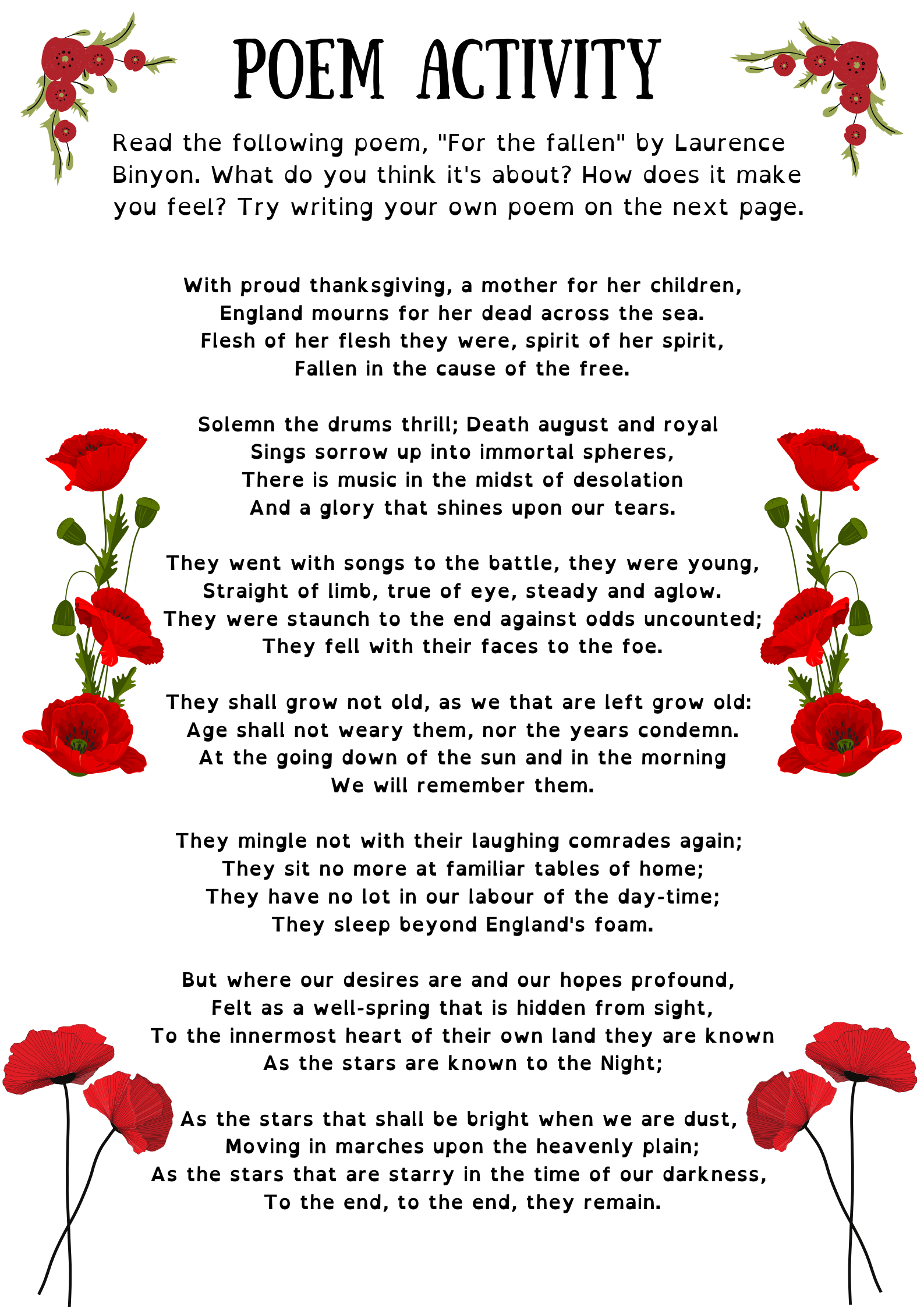 7 Remembrance Day Facts to Share with Older Children - Picniq Blog