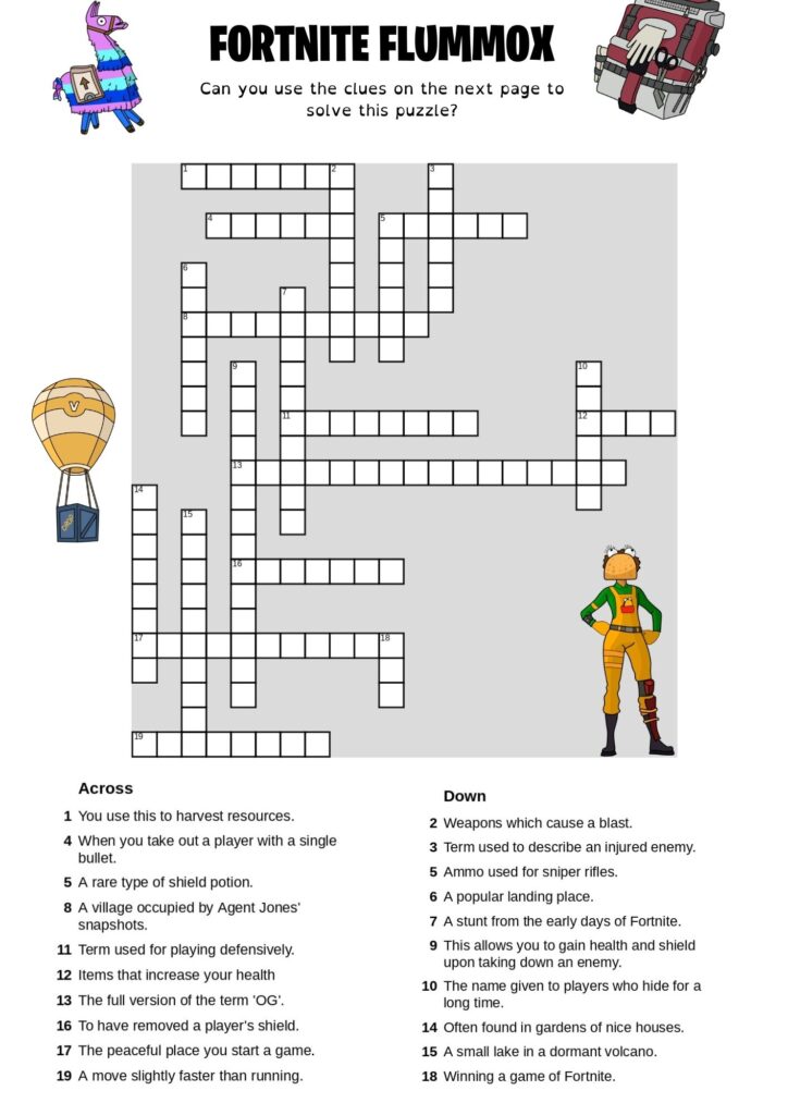 Literacy Activities for Fortnite Fans (PDF) - Curious Little Monkeys ...